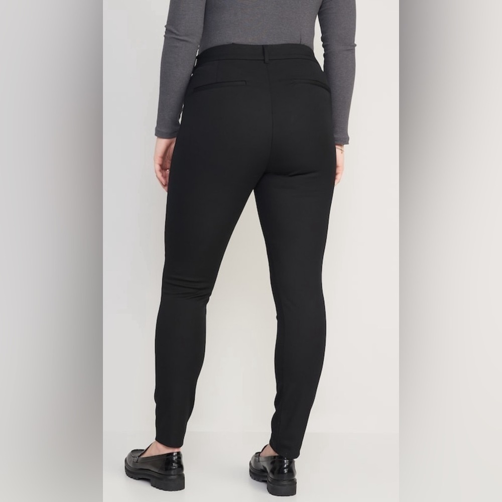 Old Navy High Pixie Skinny Pants Black - Picture 6 of 8